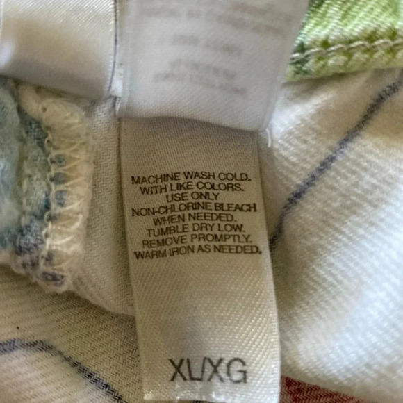 DELICATES pajama pant Christmas light print elastic waistband drawstring size XL - Picture 7 of 10